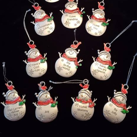 NEW Pewter Snowman Christmas Ornament - Picture 2 of 4